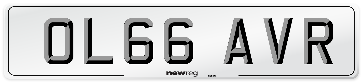 OL66 AVR Number Plate from New Reg